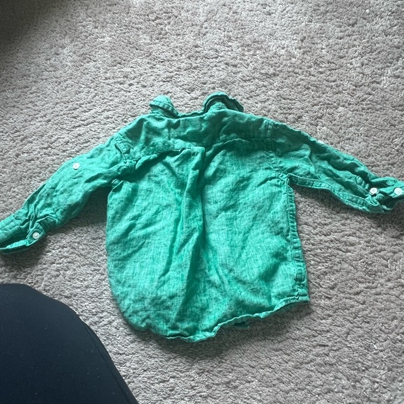 Baby boy linen button down - Picture 4 of 6